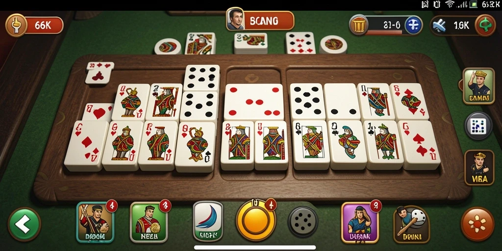 Gameplay seru dan interaktif dalam permainan Domino 66K.