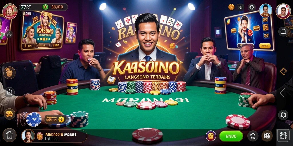 Tampilan menarik dari gameplay Live Casino di 77RT