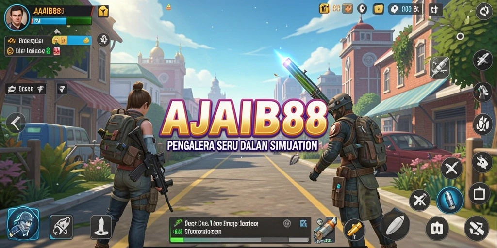 Screenshot utama AJAIB88 menunjukkan aksi seru dalam gameplay Simulation.