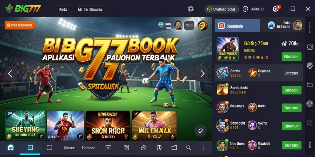 Tampilan screenshot yang menggambarkan pengalaman taruhan di BIG777.