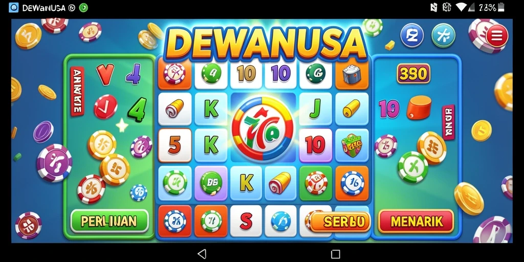 Tampilan gameplay menarik dari aplikasi DEWANUSA Bingo.