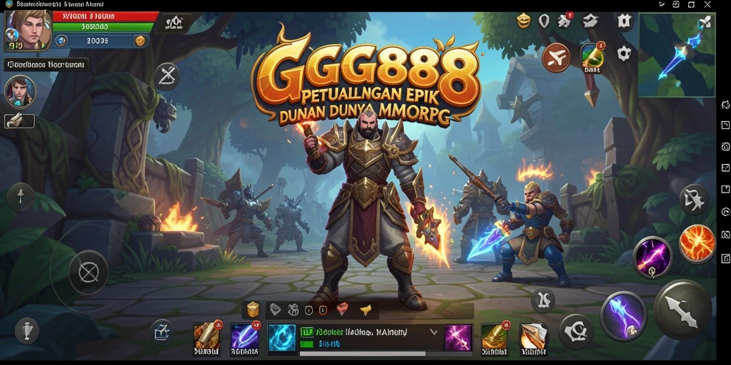 Tampilan gameplay menarik yang menampilkan petualangan seru dalam MMORPG.