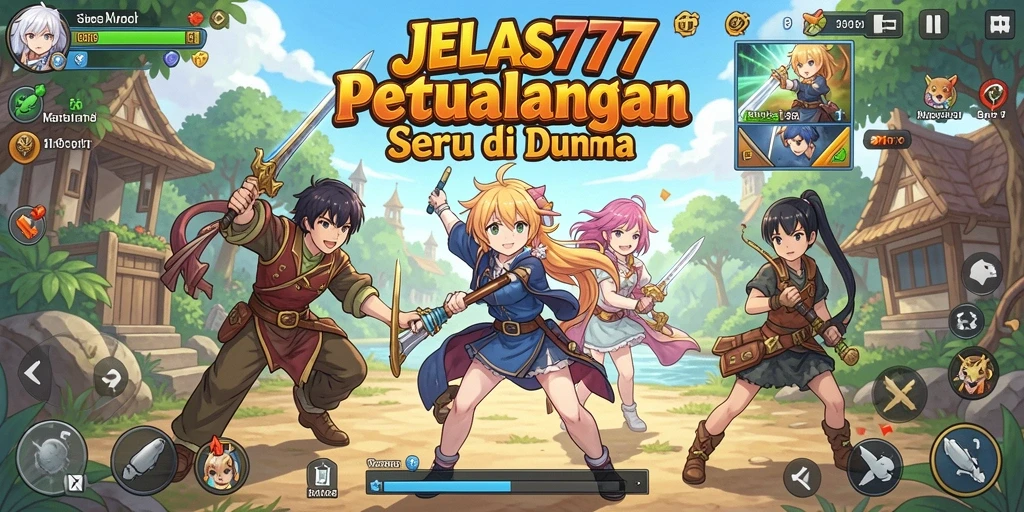 Tampilan menarik dari gameplay JELAS777 yang penuh warna.