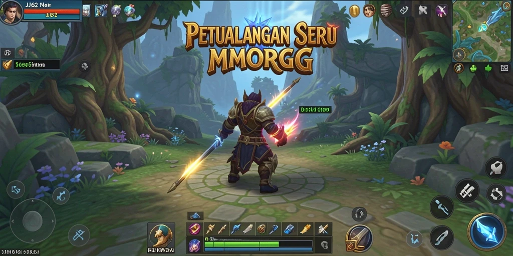 Tampilan gameplay seru dan interaktif dari JJ62 di dunia MMORPG.