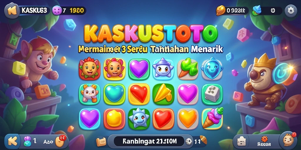Tampilan gameplay KASKUSTOTO yang menarik dan penuh warna.