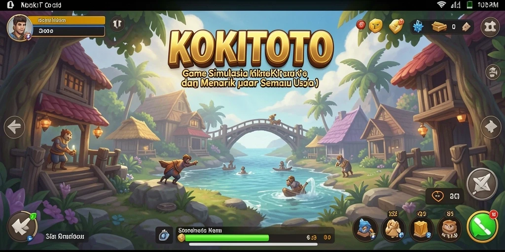 Tampilan gameplay KOKITOTO yang seru dan interaktif.