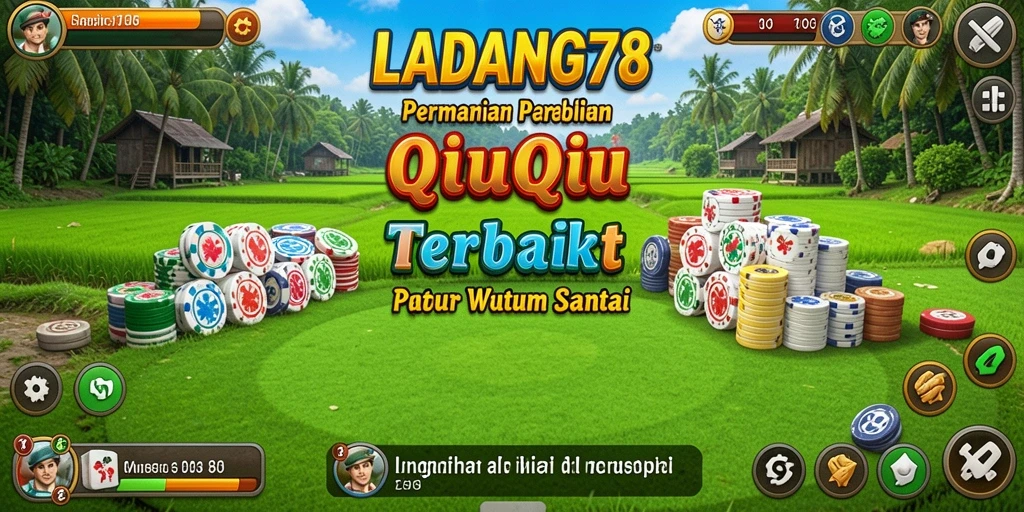 Tampilan utama dari gameplay QiuQiu yang seru di LADANG78.