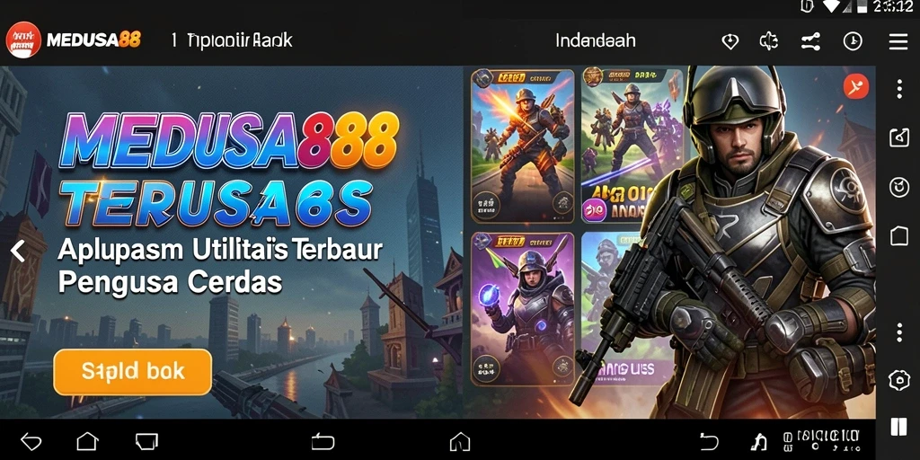 Tampilan antarmuka pengguna <strong>MEDUSA88</strong> yang intuitif dan menarik.