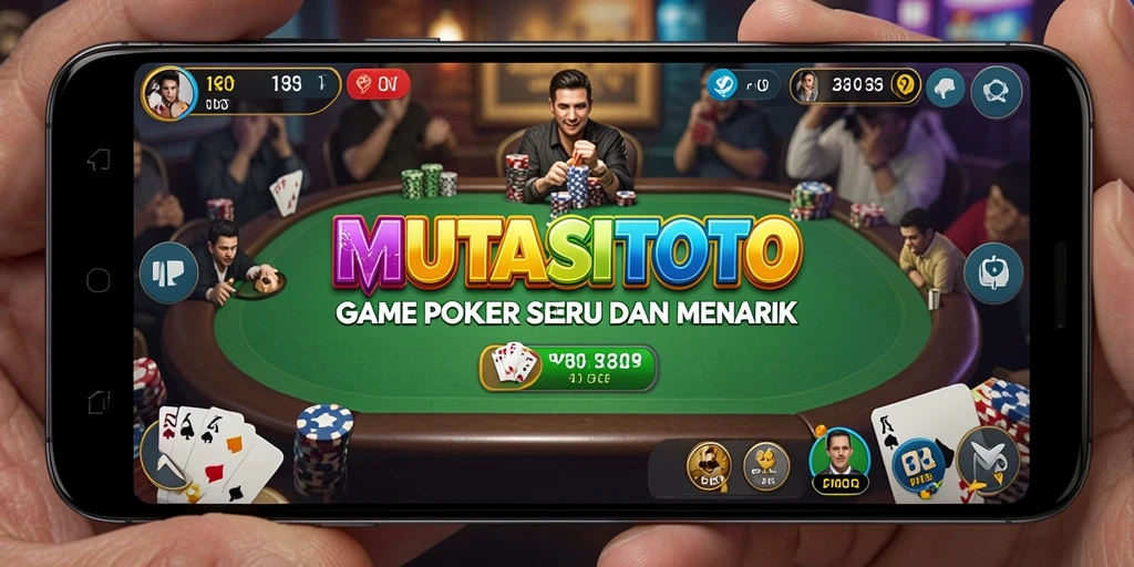 Screenshot gameplay MUTASITOTO dalam aksi Poker.