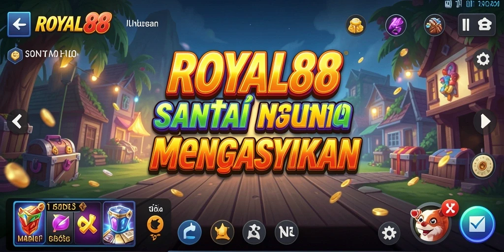 Tampilan gameplay menarik dari ROYAL88 yang penuh warna.