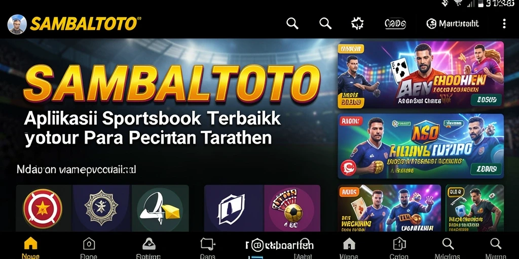 Tampilan grafik menakjubkan dari gameplay Sportsbook di SAMBALTOTO.
