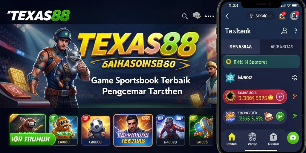 Tampilan gameplay Sportsbook pada aplikasi TEXAS88 yang intuitif.