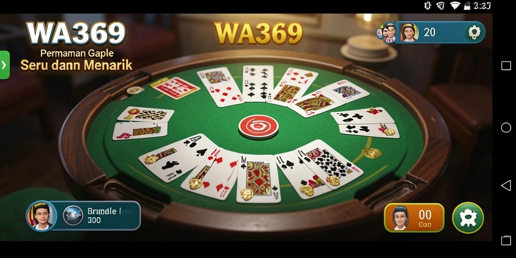 Tampilan gameplay Gaple yang penuh aksi dan keseruan.
