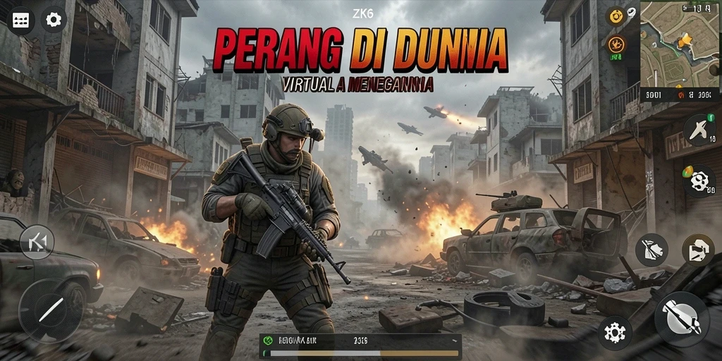 Tampilan gameplay ZK6 yang intens dan seru.